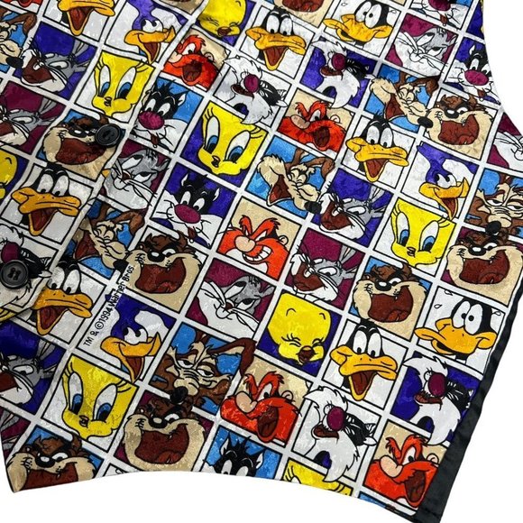 VINTAGE Looney Tunes V-Neck Vest One Size - Picture 7 of 10